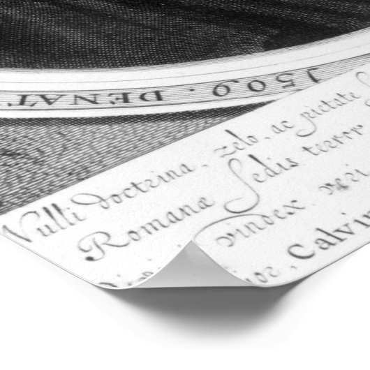 Poster John Calvin (Coin)