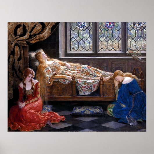 Poster John Collier La Beauté du sommeil (Devant)