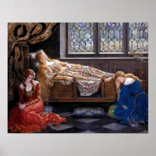 Poster John Collier The Sleeping Beauty