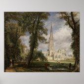 Poster John Constable - Cathédrale de Salisbury (Devant)