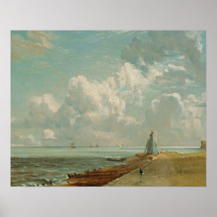 Poster John Constable Harwich, The Low Lighthouse and B