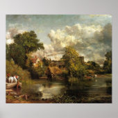 Poster John Constable - Le Cheval Blanc oeuvre d'art (Devant)