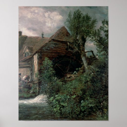 Poster John Constable | Moulin à eau à Gillingham, Dorset (Devant)