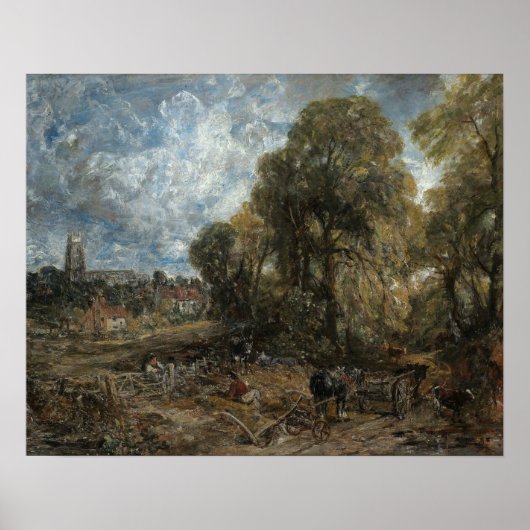 Poster John Constable - Stoke-by-Nayland (Devant)