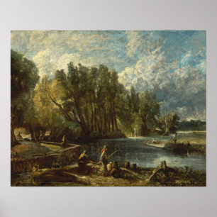 Poster John Constable - Stratford Mill