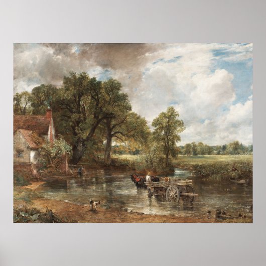 Poster John Constable The Hay Wain Peinture Art Imprimer (Devant)