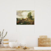 Poster John Constable | Un bateau passant par une serrure (Cuisine)