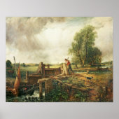 Poster John Constable | Un bateau passant par une serrure (Devant)