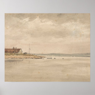 Poster John Constable - Une vue sur l'Orwell