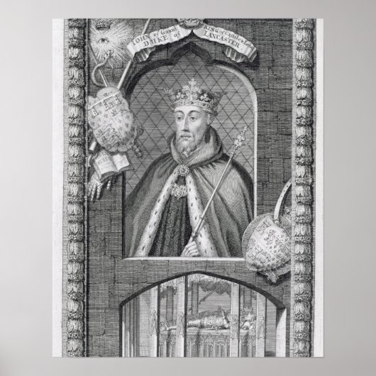 Poster John de Gaunt, duc de Lancaster (1340-1399) après (Devant)