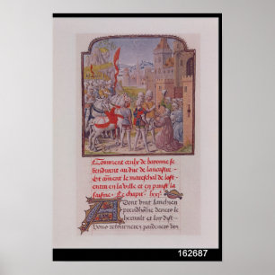 Poster John de Gaunt reçu par les citoyens