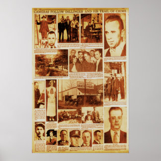 Poster John Dillinger Sur la piste du crime Ennemi public