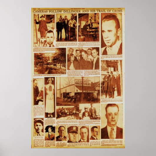 Poster John Dillinger Trail of Crime Ennemi public #1 (Devant)