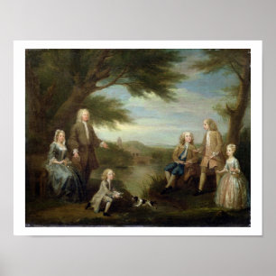 Poster John et Elizabeth Jeffreys et leurs enfants, 17