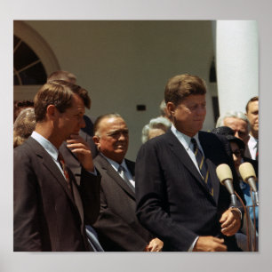 Poster John et Robert Kennedy avec J. Edgar Hoover