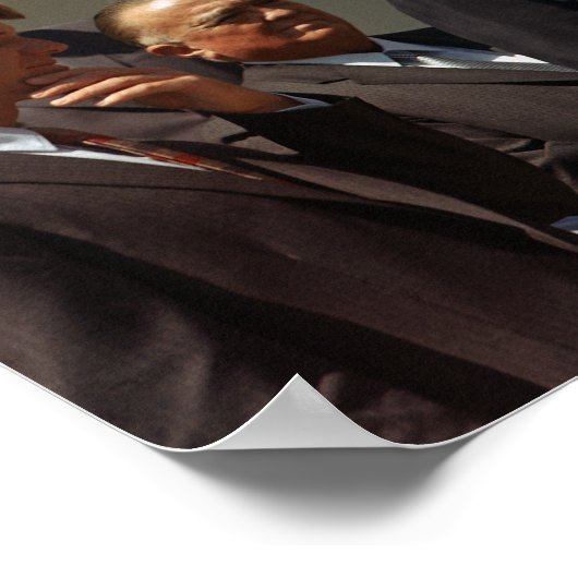 Poster John et Robert Kennedy avec J. Edgar Hoover (Coin)