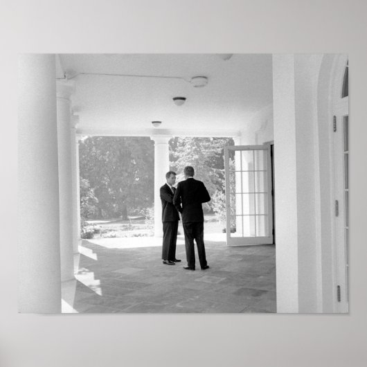 Poster John et Robert Kennedy devant la Maison Blanche (Devant)