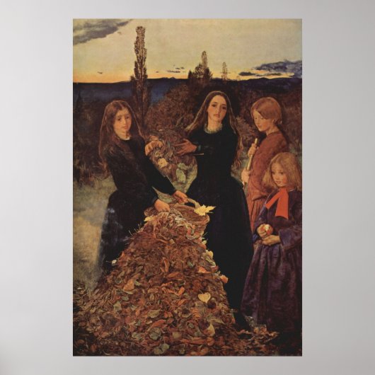Poster John Everett Millais - automne (Devant)