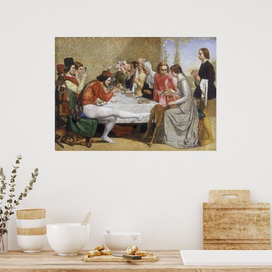 Poster John Everett Millais Isabella (Cuisine)