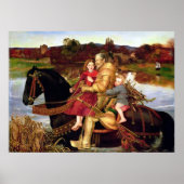 Poster John Everett Sir Isumbras à la Ford (Devant)