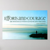 Poster John F. Kennedy Citation Inspirationnelle "Objet" (Devant)