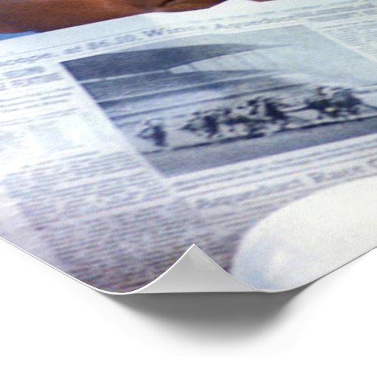 Poster John F Kennedy Fumer (Coin)