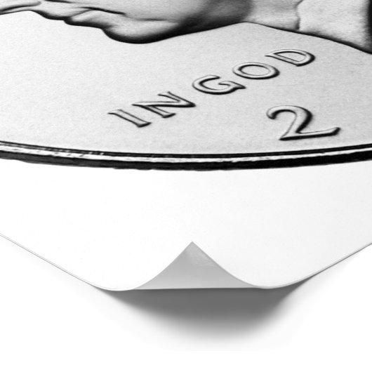 Poster John F. Kennedy Half-Dollar (Coin)