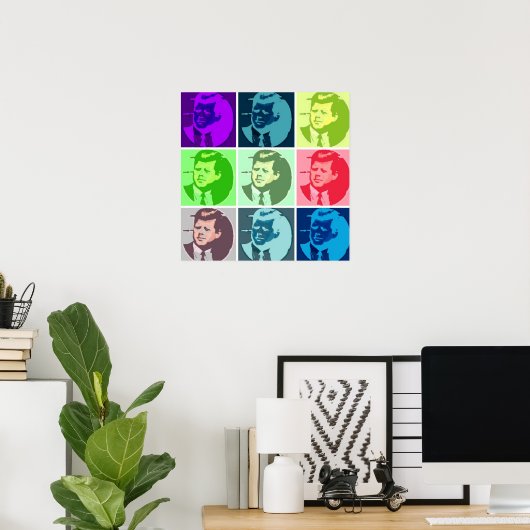Poster John F Kennedy/JFK Pop Art (Bureau à domicile)