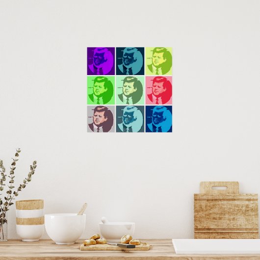Poster John F Kennedy/JFK Pop Art (Cuisine)