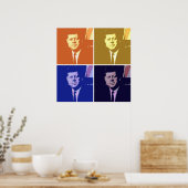 Poster John F Kennedy Pop Art (Cuisine)