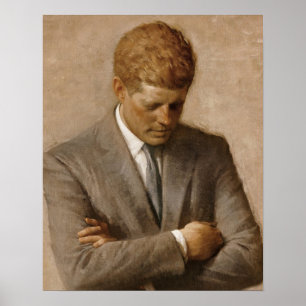 Poster John F Kennedy Portrait officiel