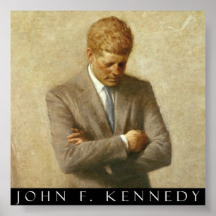 Poster John F. Kennedy Portrait Sur Toile