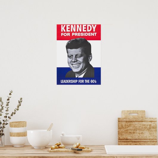 Poster John F Kennedy Président (Cuisine)