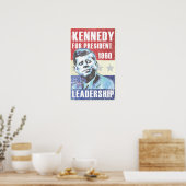 Poster John F. Kennedy Présidentielle historique JFK (Cuisine)