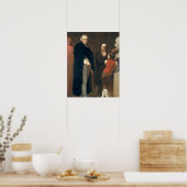 Poster John Flaxman (1755-1826) modélisant son buste de W (Cuisine)