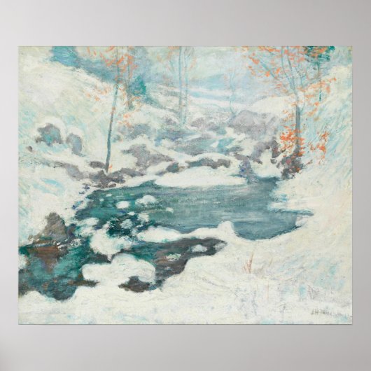 Poster John Henry Twachtman - Icebound, Peinture (Devant)