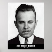Poster John Herbert Dillinger (Devant)