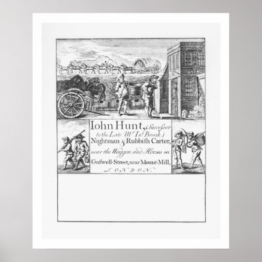 Poster John Hunt, Nightman et Rubbbish Carter, près du W (Devant)