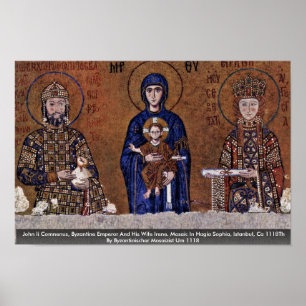Poster John Ii Comnenus, Empereur Byzantin Et Sa Femme