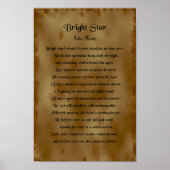 Poster John Keats, Étoile Lumineuse (Devant)