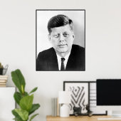 Poster John Kennedy Portrait de la Maison-Blanche préside (Bureau à domicile)