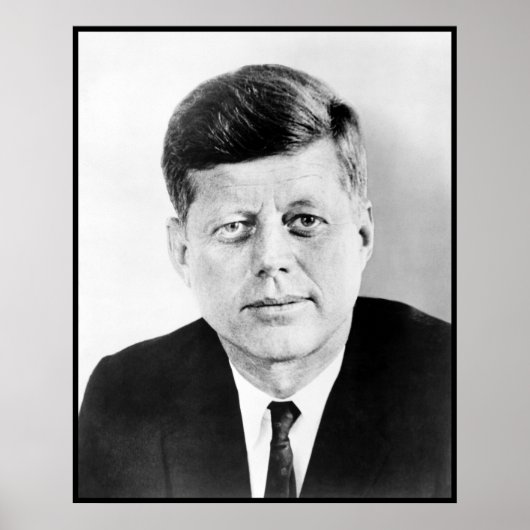 Poster John Kennedy Portrait de la Maison-Blanche préside (Devant)