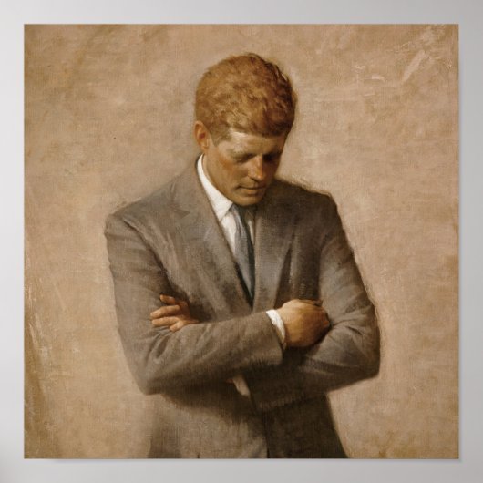 Poster John Kennedy Portrait de la Maison-Blanche préside (Devant)