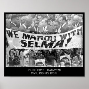 Poster John Lewis - Civil Rights Icon