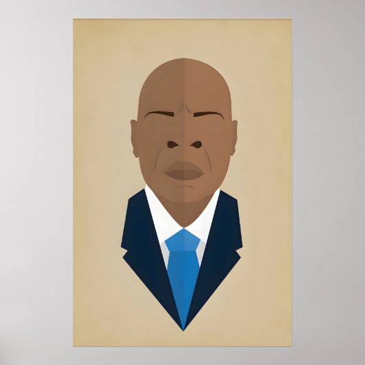 Poster John Lewis, icône des créateurs de l'histoire noir (Devant)