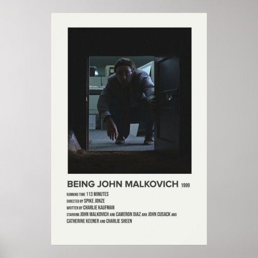 Poster john malkovich 1999 (Devant)