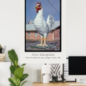 POSTER JOHN MARGOLIES - CHICKEN SPRINGDALE ARKANSAS (Bureau à domicile)