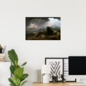 Poster John Martin Joshua commandant le soleil pour se te (Bureau à domicile)