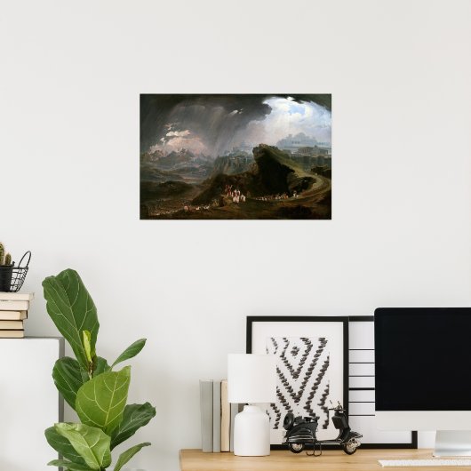 Poster John Martin Joshua commandant le soleil pour se te (Bureau à domicile)