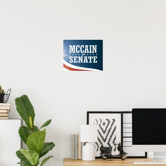 Poster John McCain 2016 (Bureau à domicile)